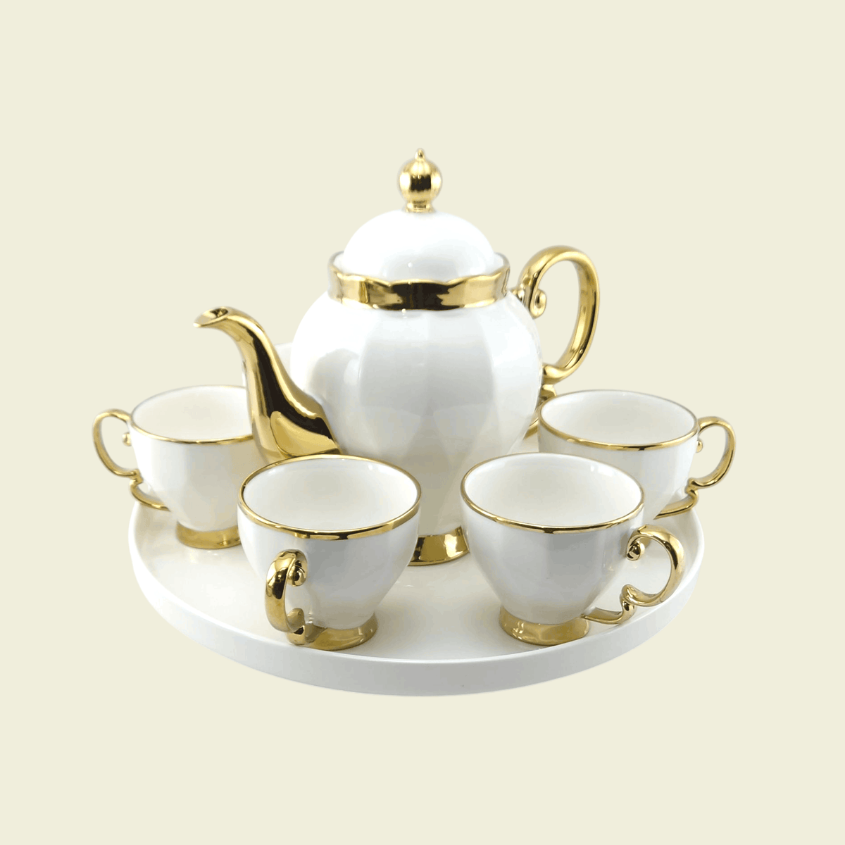 Royal 9-Piece Coffee Set With Rotating Tray Kaka Bawa Sons