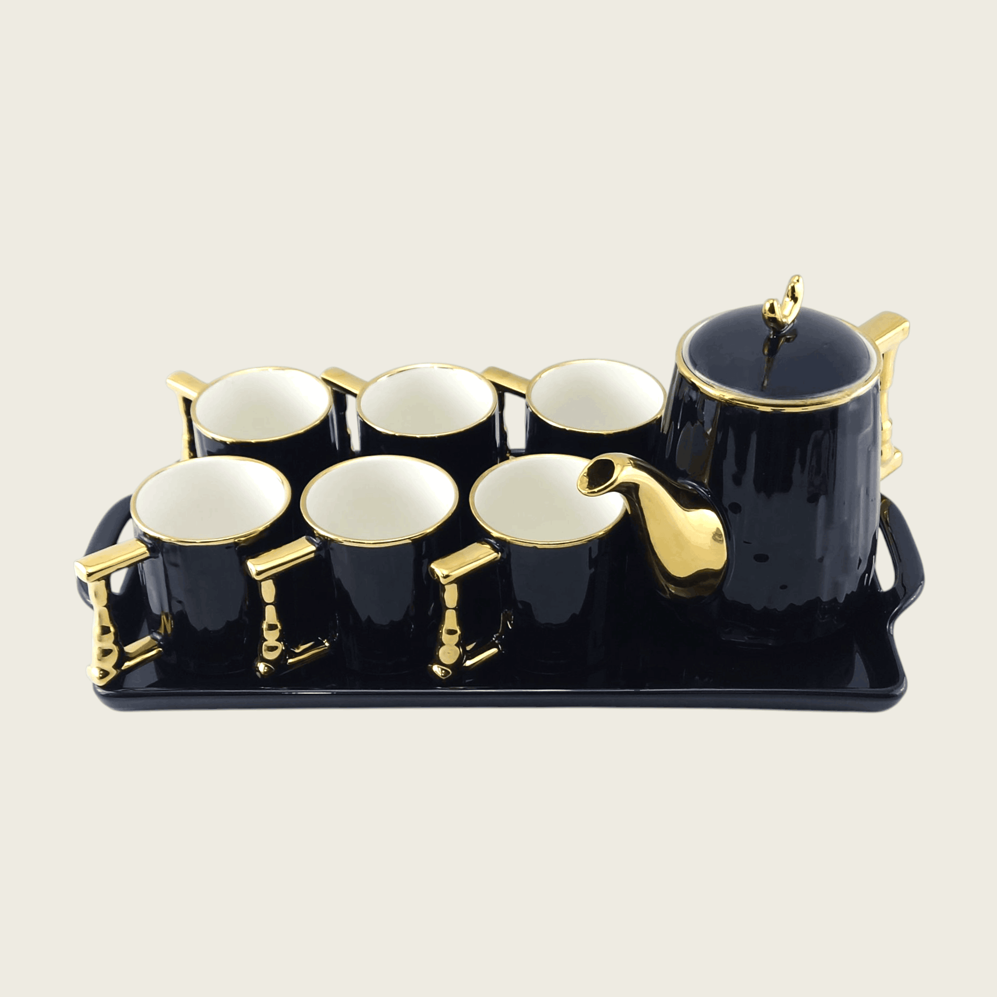 Royal 9-Piece Coffee Set With Tray Kaka Bawa Sons