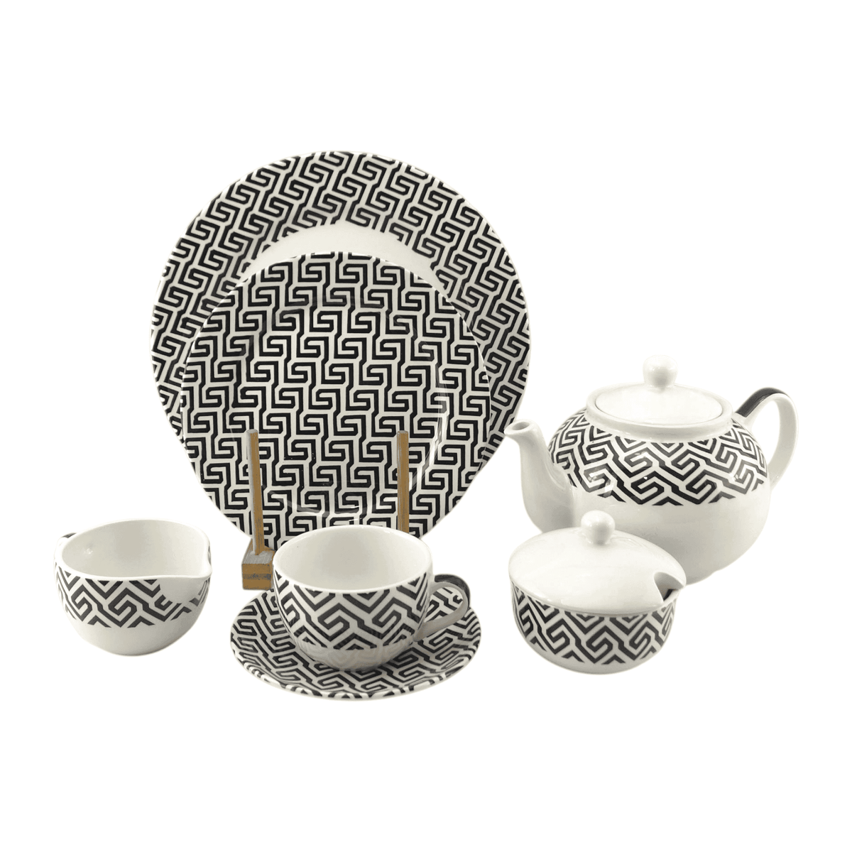 Claytan 24-Piece Tea Set Kaka Bawa Sons