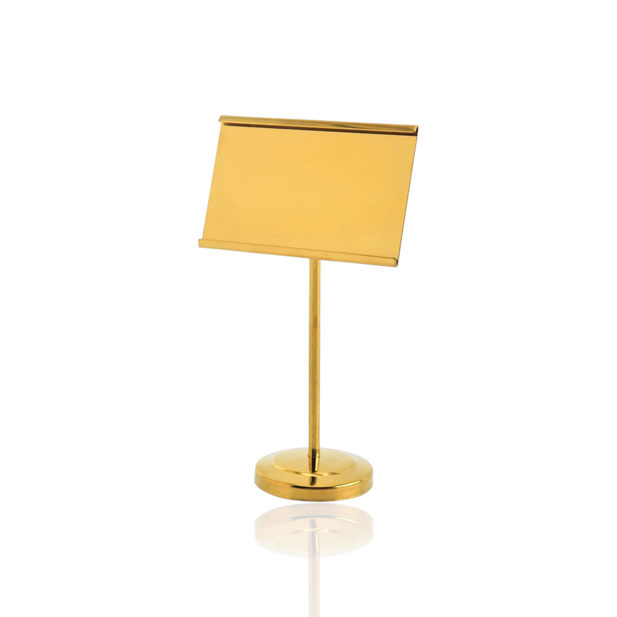 Violet Golden Menu Stand 9x15 cm