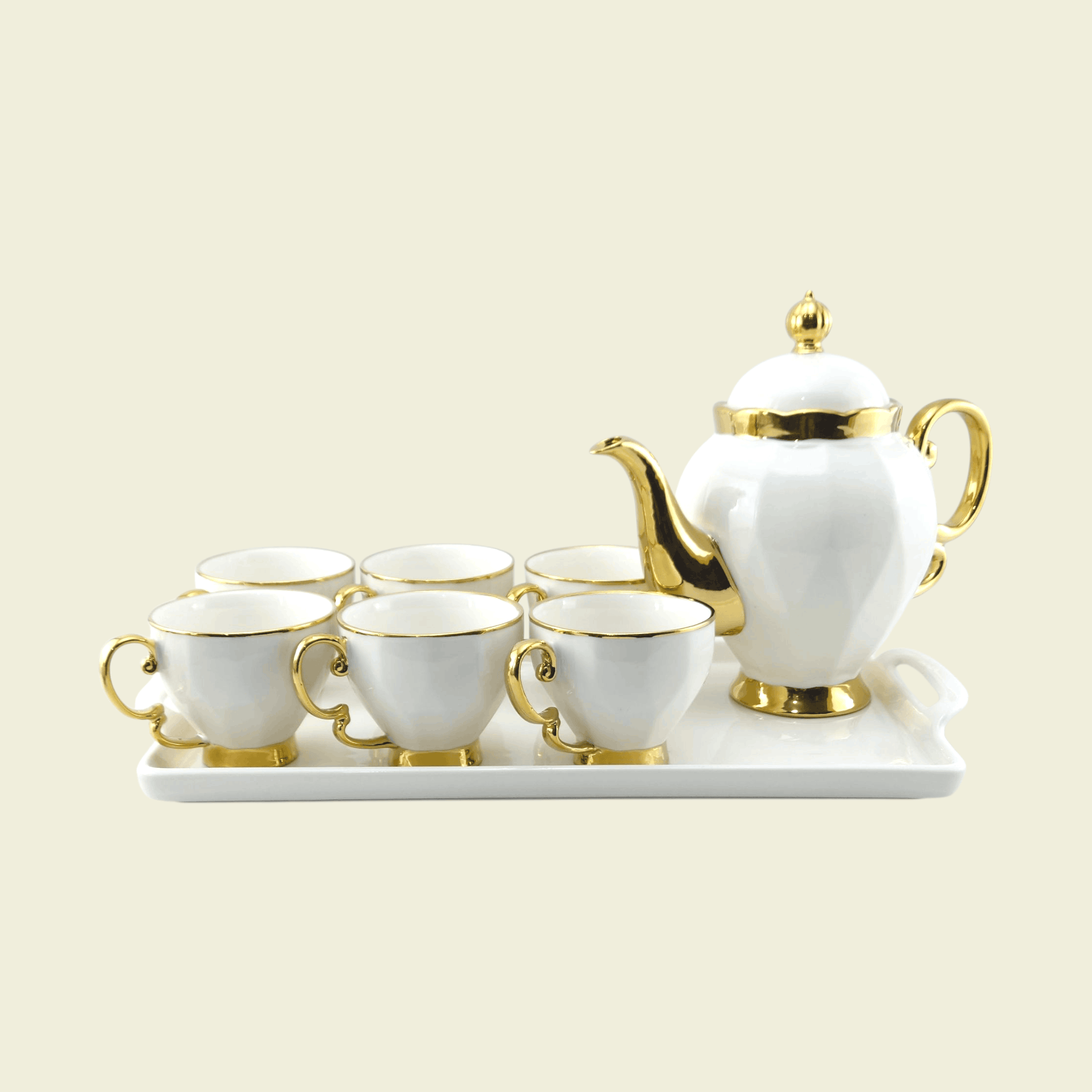 Royal 9-Piece Coffee Set With Tray Kaka Bawa Sons