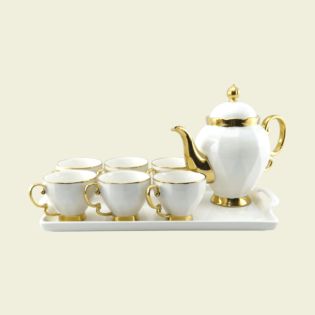Royal 9-Piece Coffee Set With Tray Kaka Bawa Sons