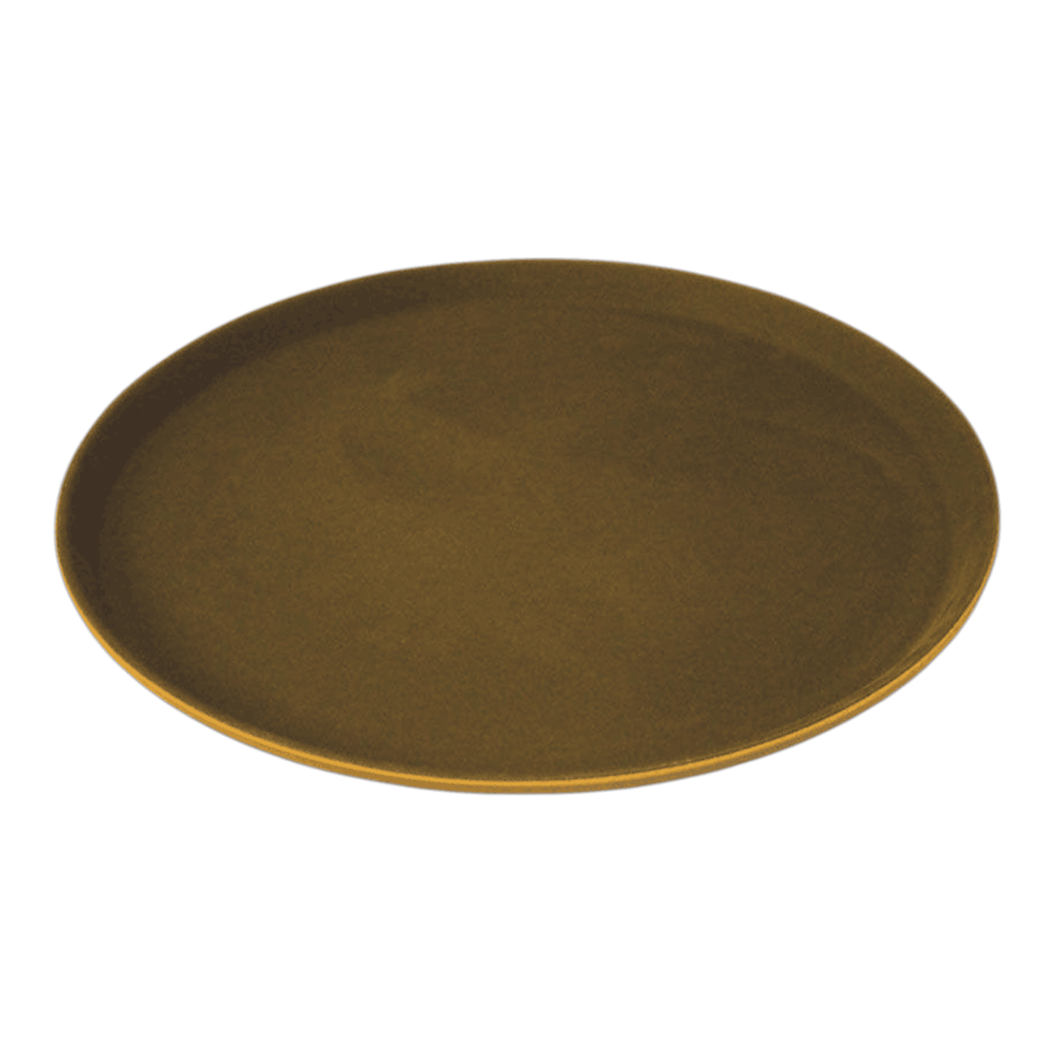 Raffle Anti-Slip Round Brown Serving Tray Kaka Bawa Sons