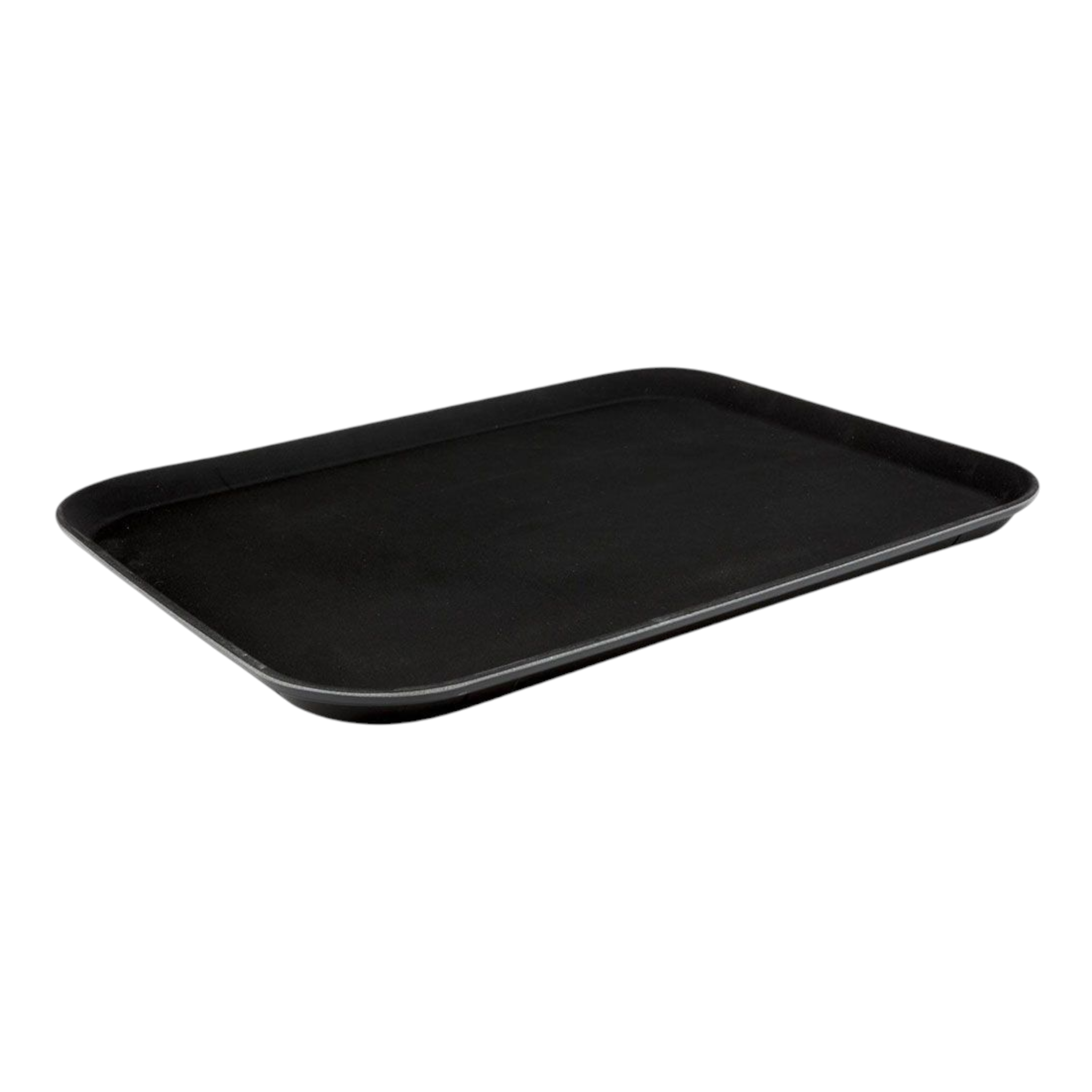 Raffle Anti-Slip Rectangle Black Serving Tray