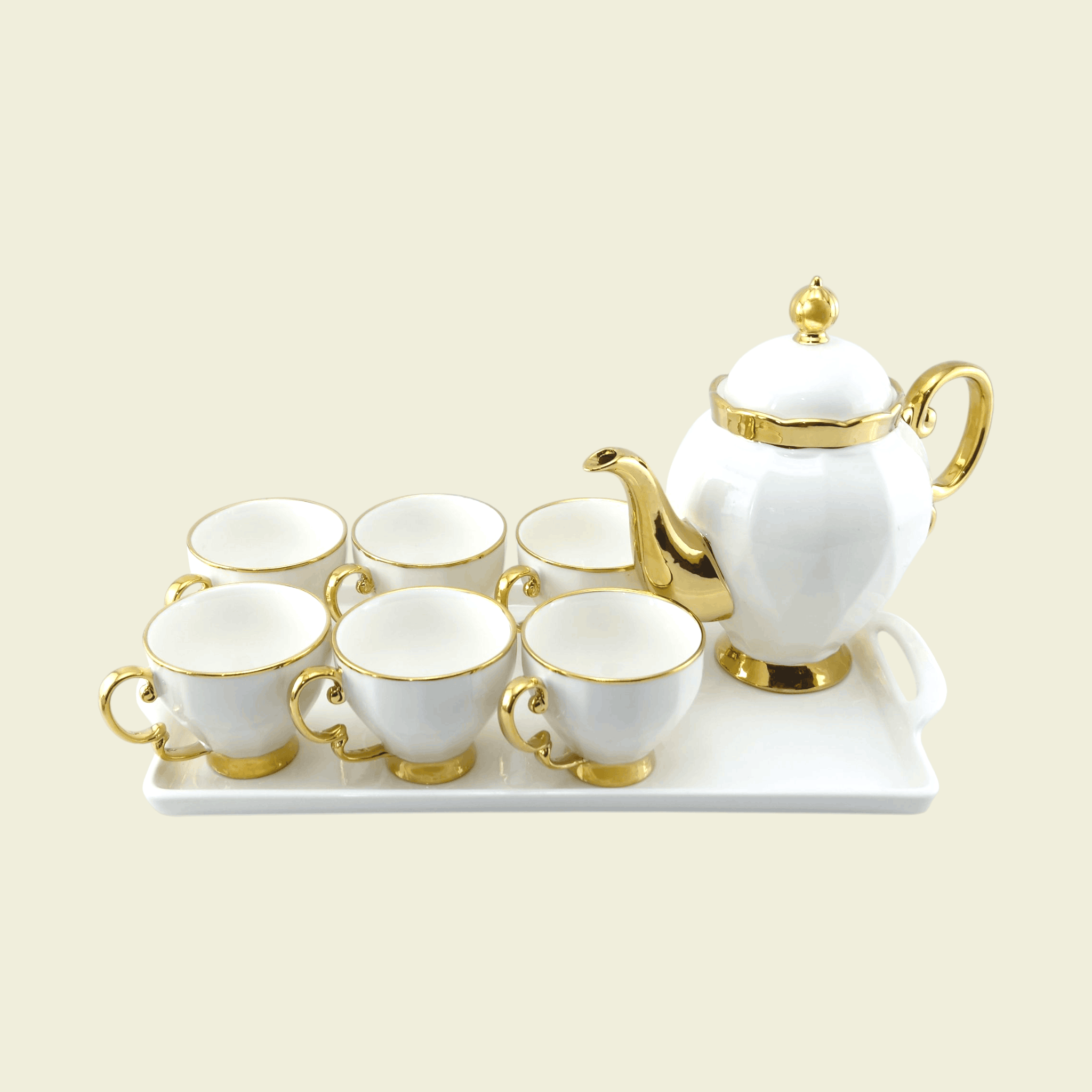 Royal 9-Piece Coffee Set With Tray Kaka Bawa Sons