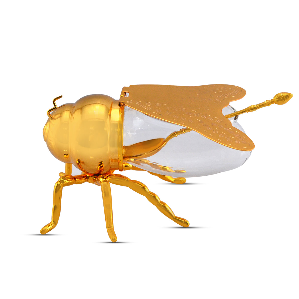 Orchid Honey Bee Sugar Pot Golden