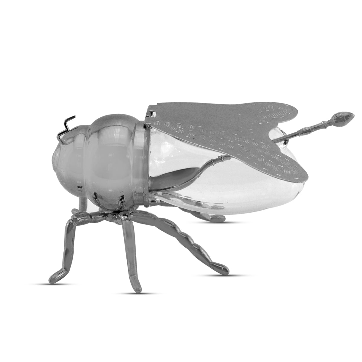 Orchid Honey Bee Sugar Pot Golden