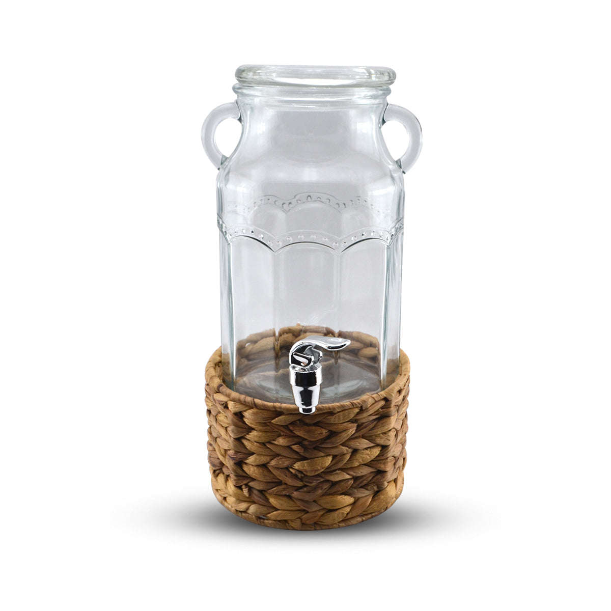 Danny Home 3100ml Beverage Dispenser With Woven Stand Kaka Bawa Sons