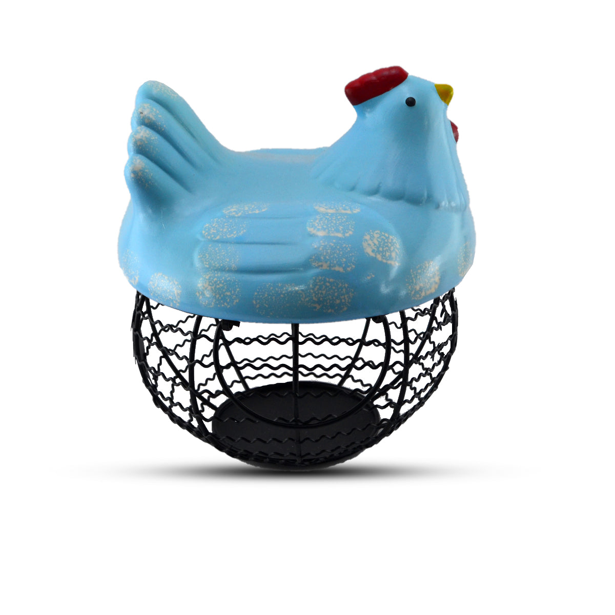 Eggs Hen Basket 9" Blue