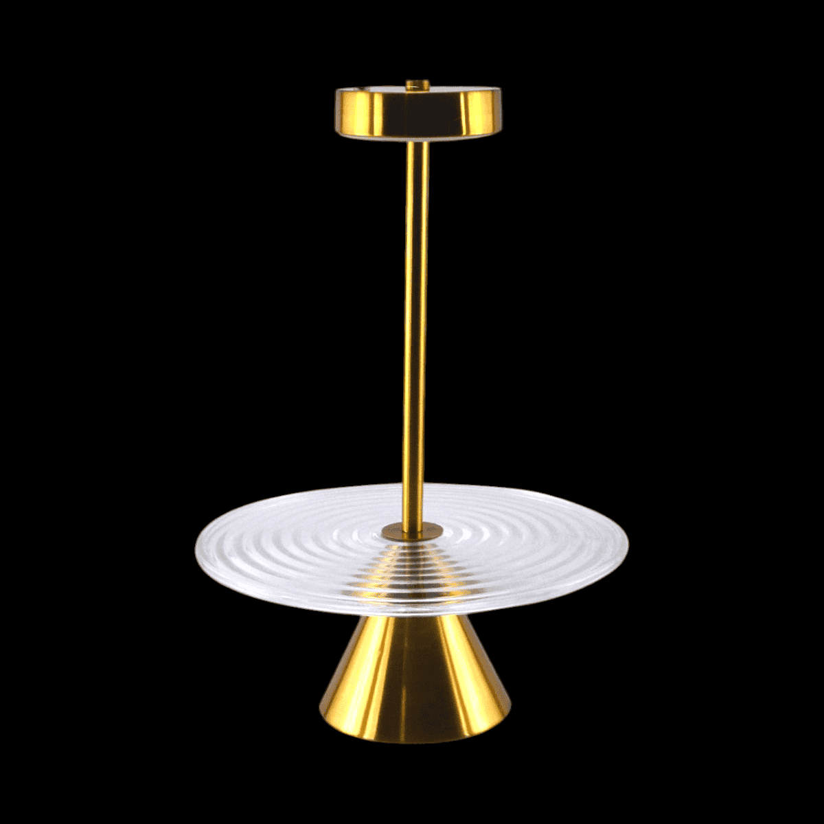 Fancy Led Cake Dish (MK-2312) Kaka Bawa Sons