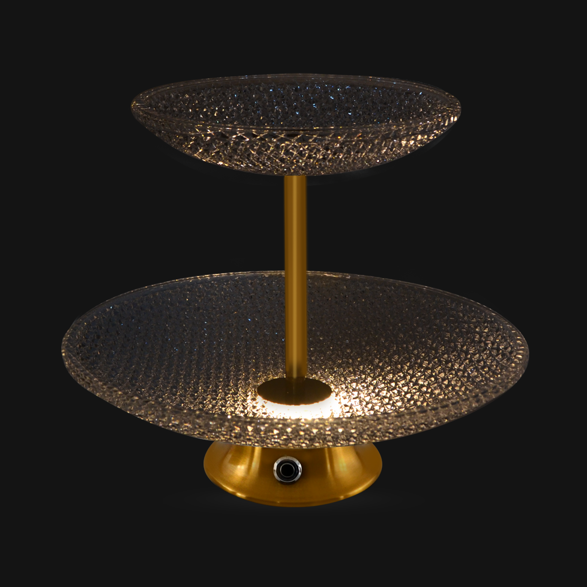 LED Fancy Two Tier Fruit Bowl