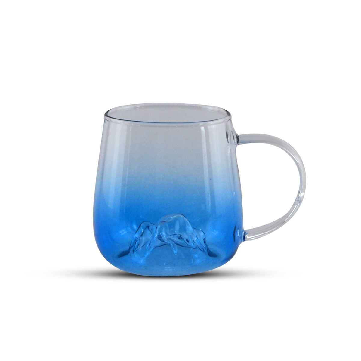 D.W.M Mountain Glass Mug Blue