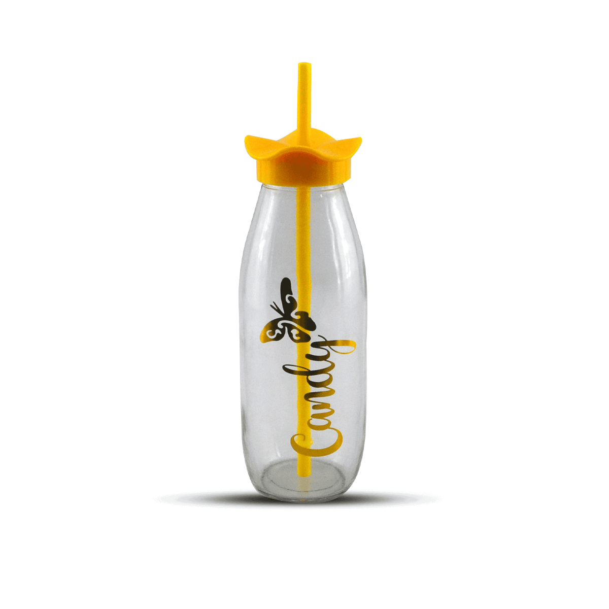 Kleeyo Glass Bottle With Straw Kaka Bawa Sons