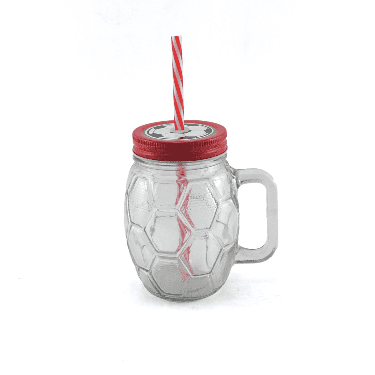 Mason Drink Jar Football Design Kaka Bawa Sons