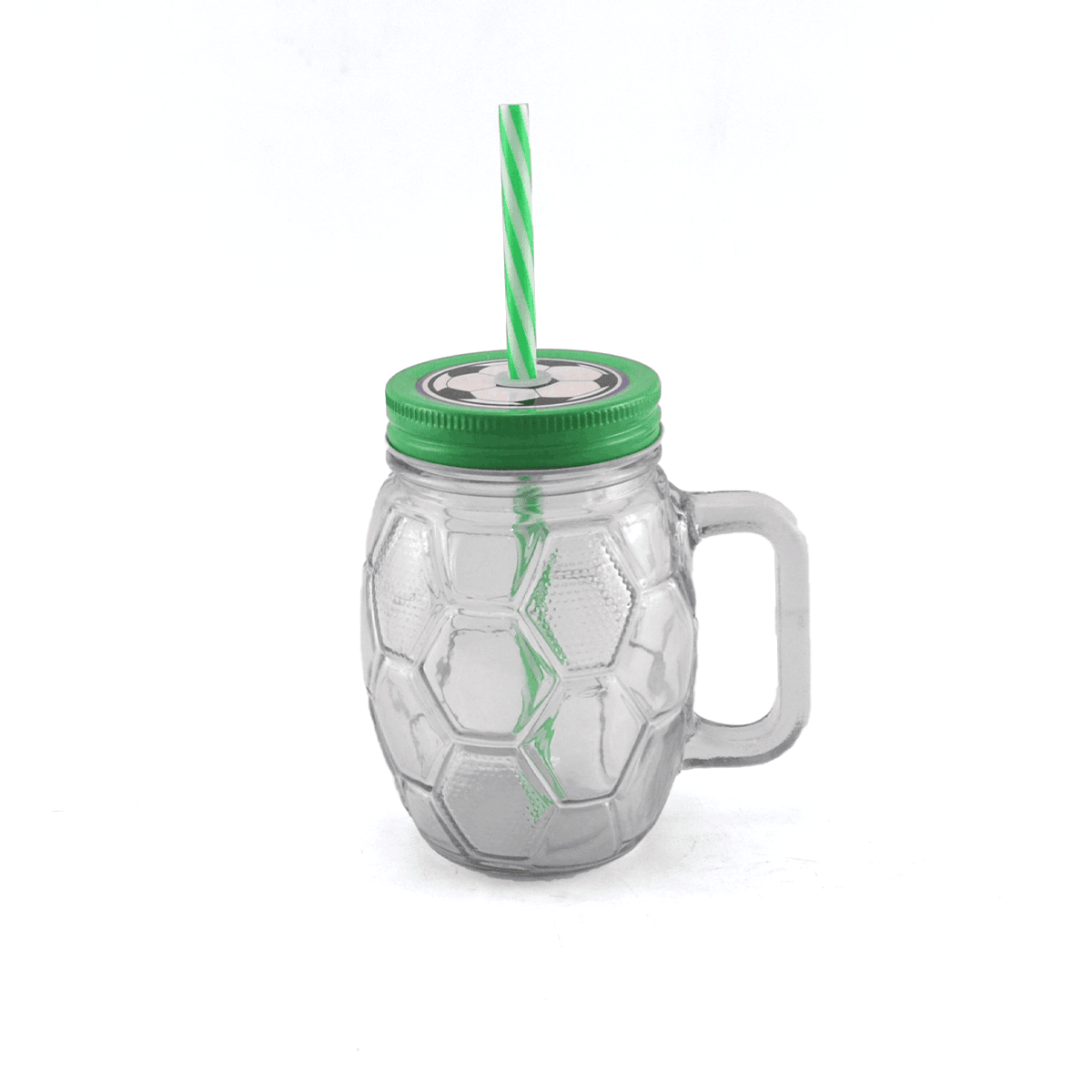 Mason Drink Jar Football Design Kaka Bawa Sons