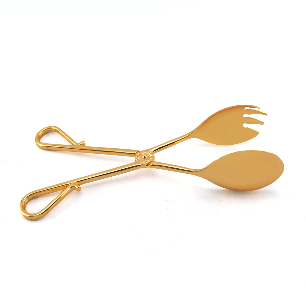 Fancy Metal Salad Tong 8"