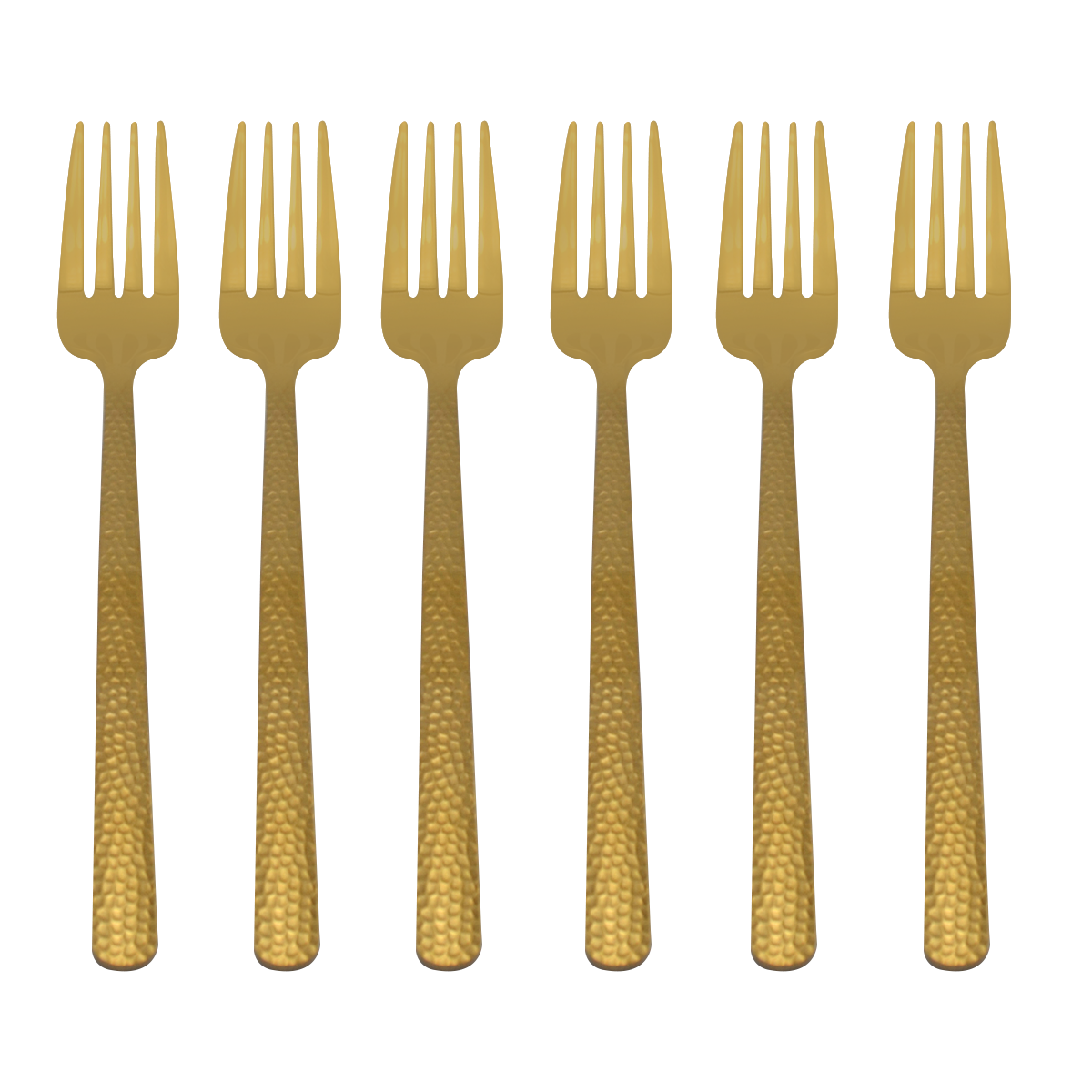 Stainless Steel Table Forks Set of 6/PCS Golden