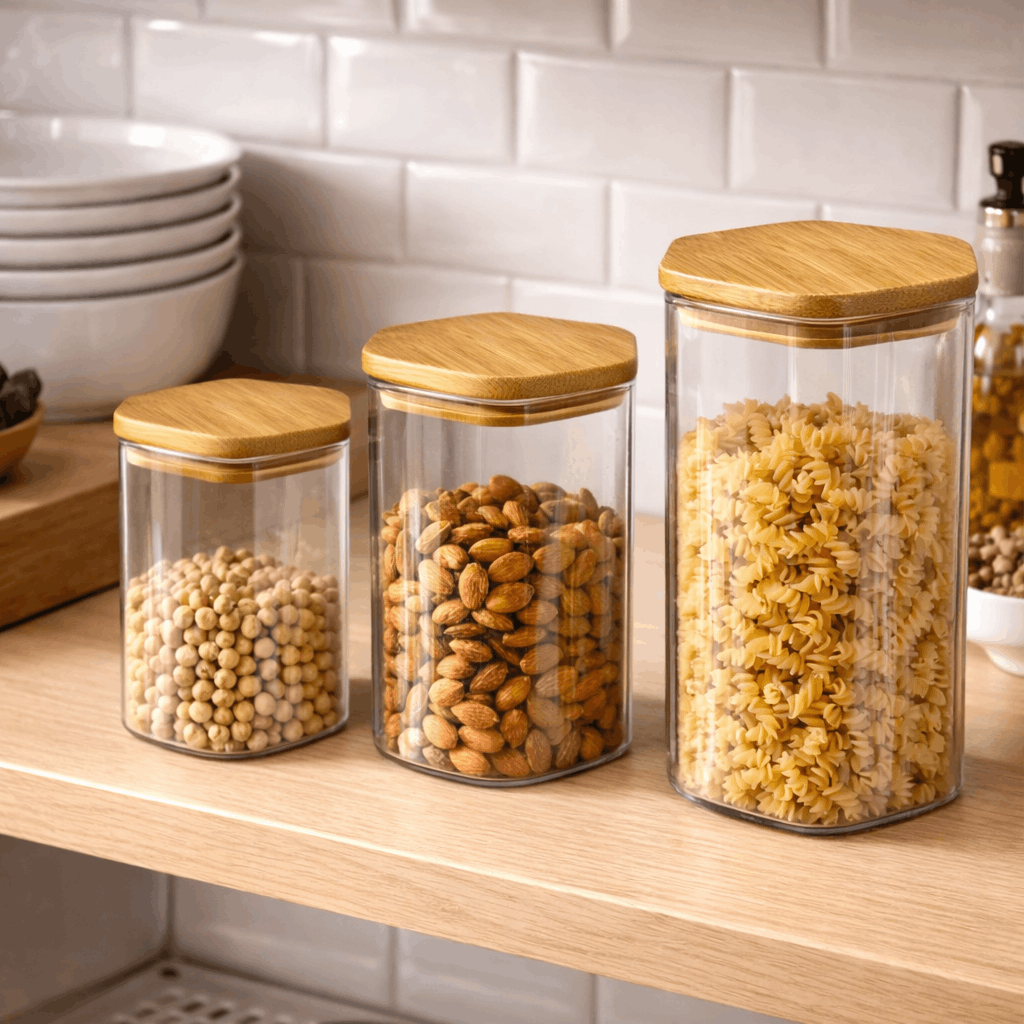 Octangle S.G Glass Jar