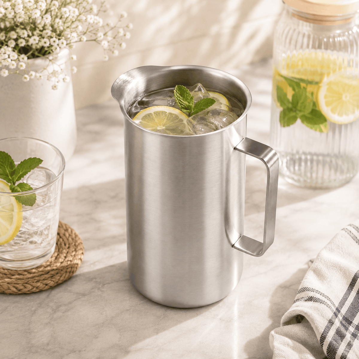 Zenat 2200 ML Stainless Steel Jug Kaka Bawa Sons