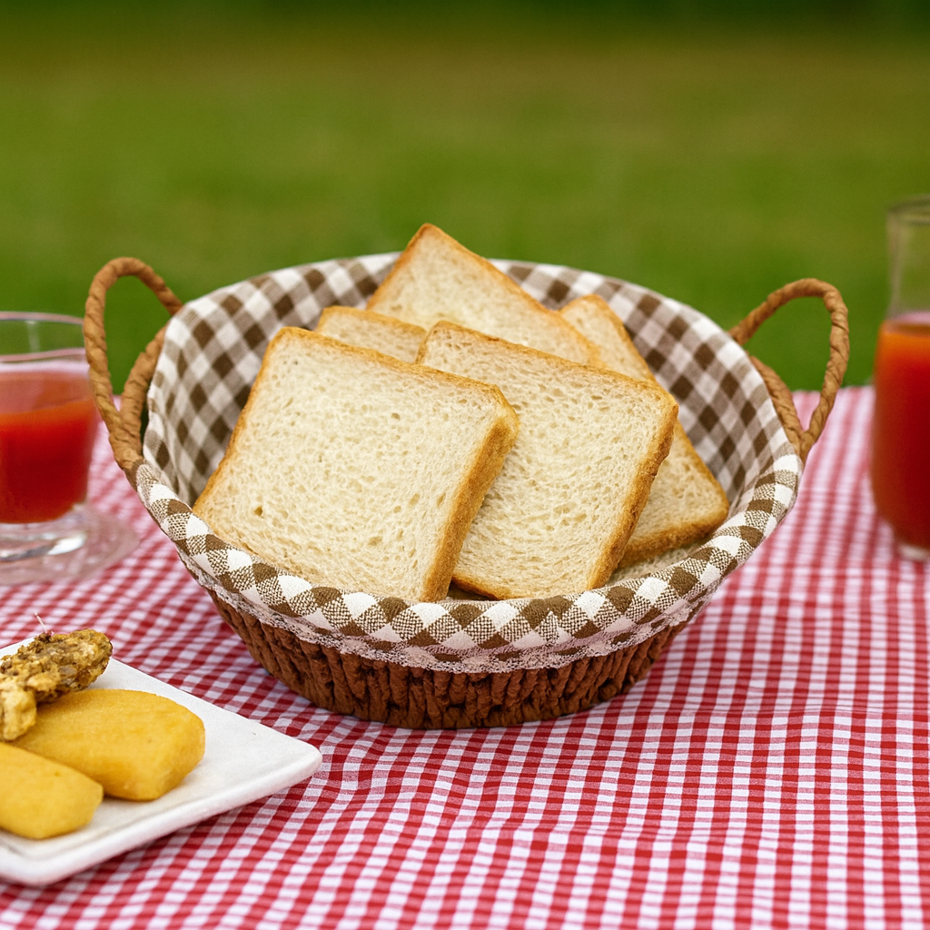 Prime Round Bread Basket With Fabric