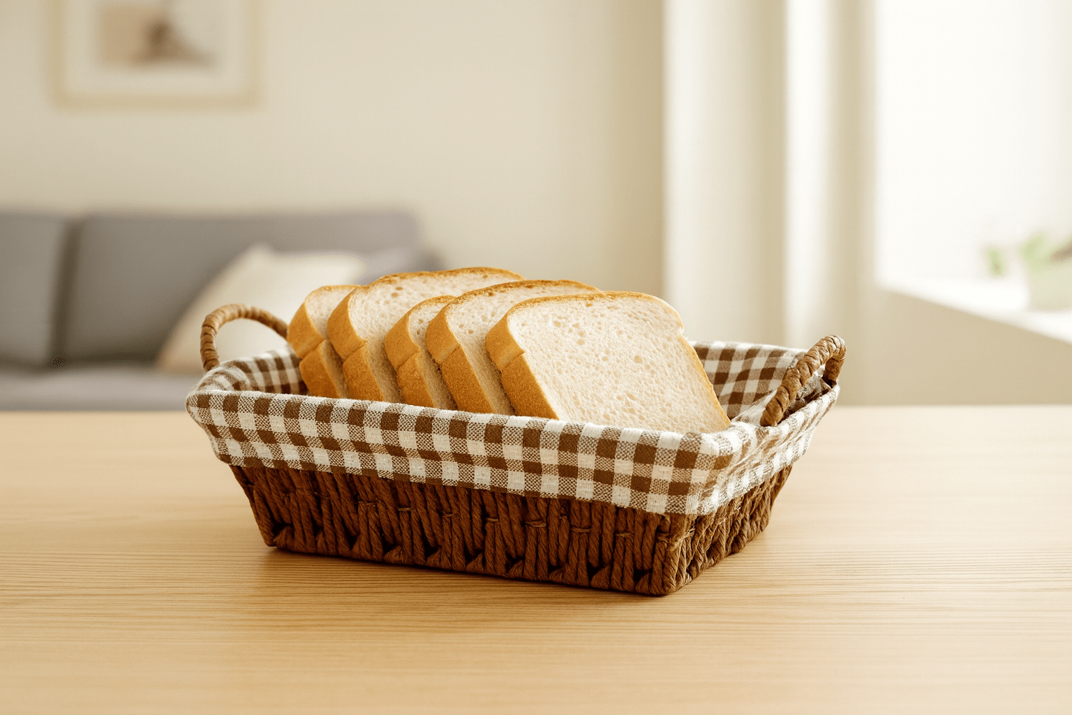 Prime Square Bread Basket With Fabric