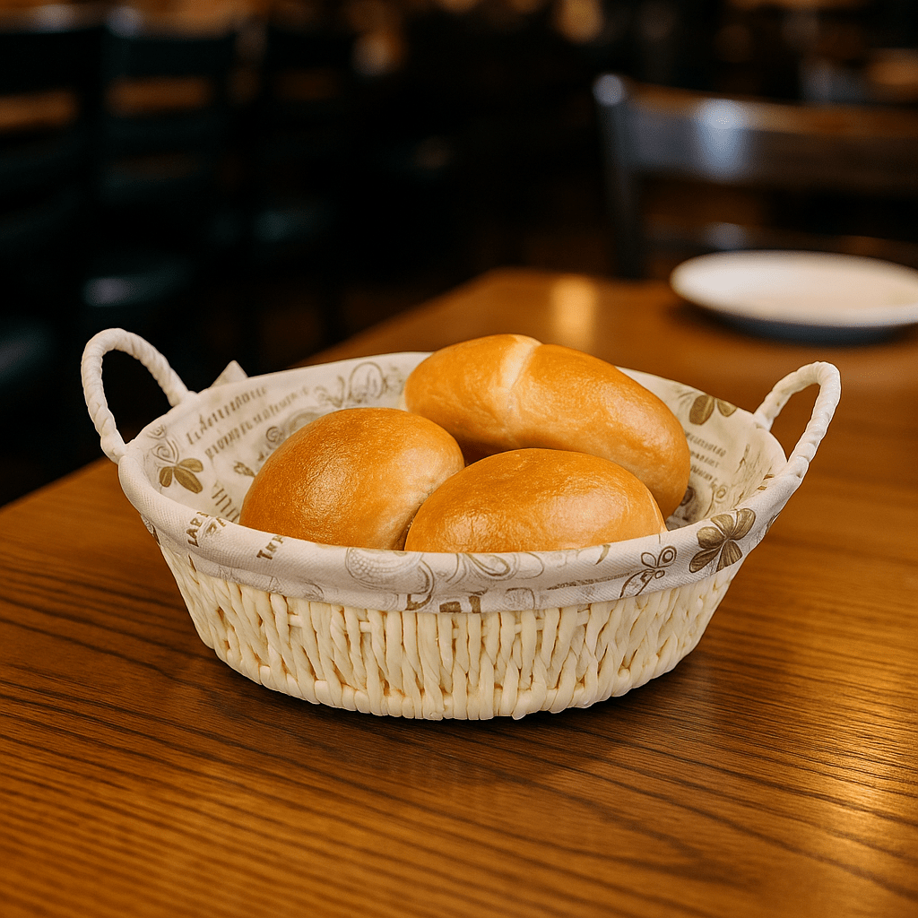 Prime Round Bread Basket With Fabric