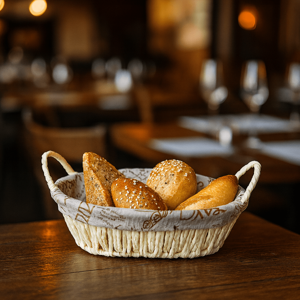 Prime Oval Bread Basket With Fabric