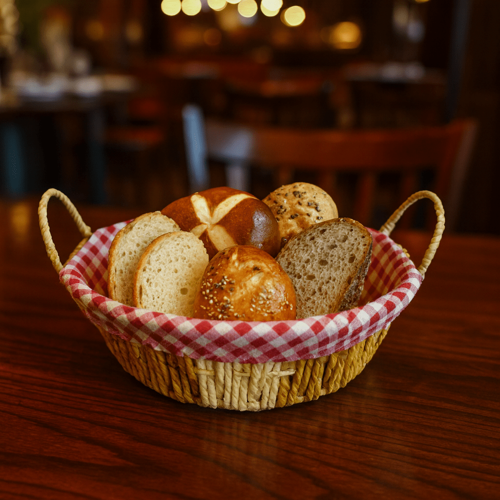 Prime Round Bread Basket With Fabric