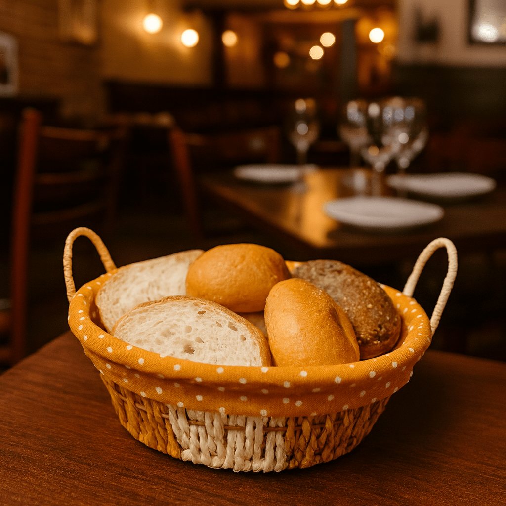 Prime Round Bread Basket With Fabric
