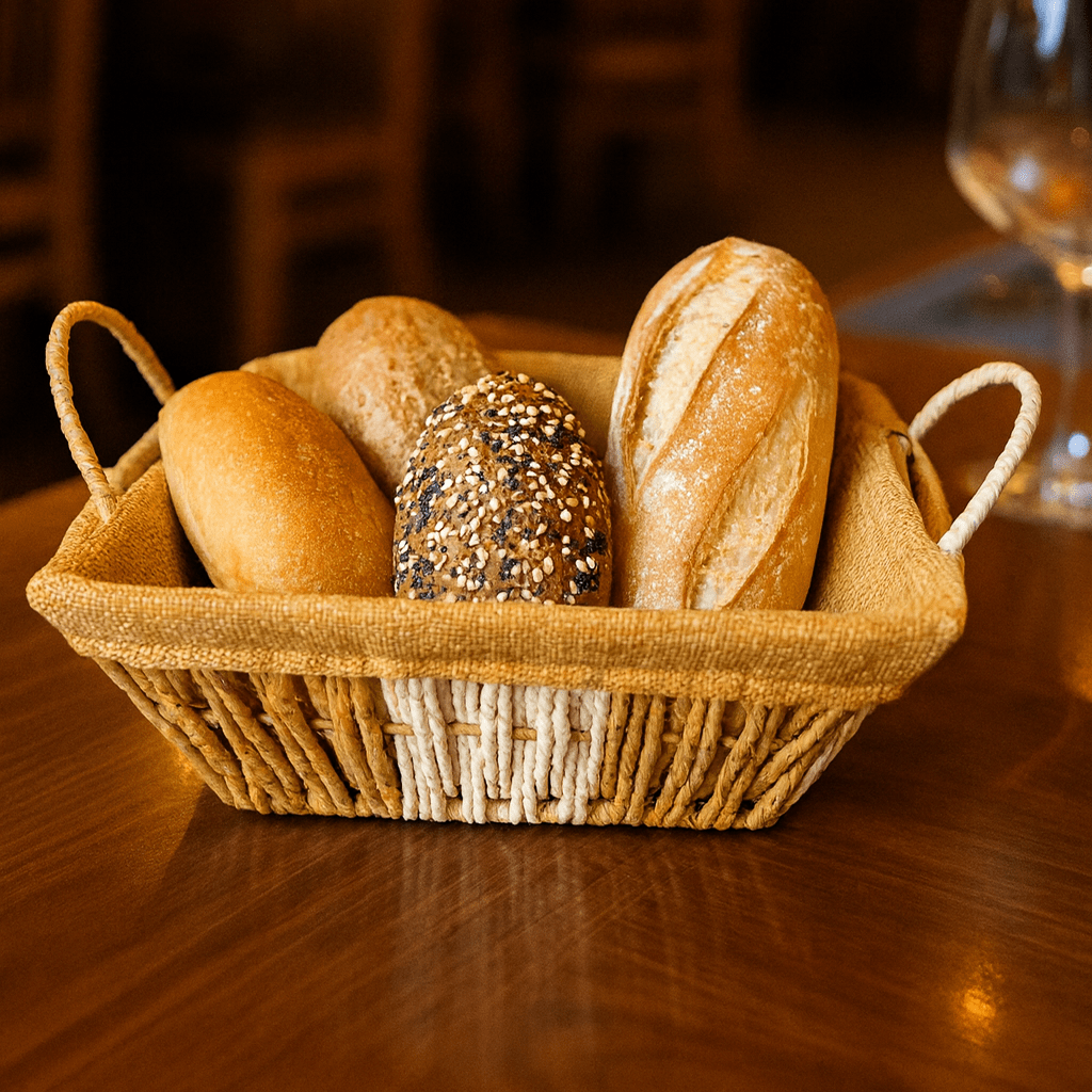 Prime Square Bread Basket With Fabric
