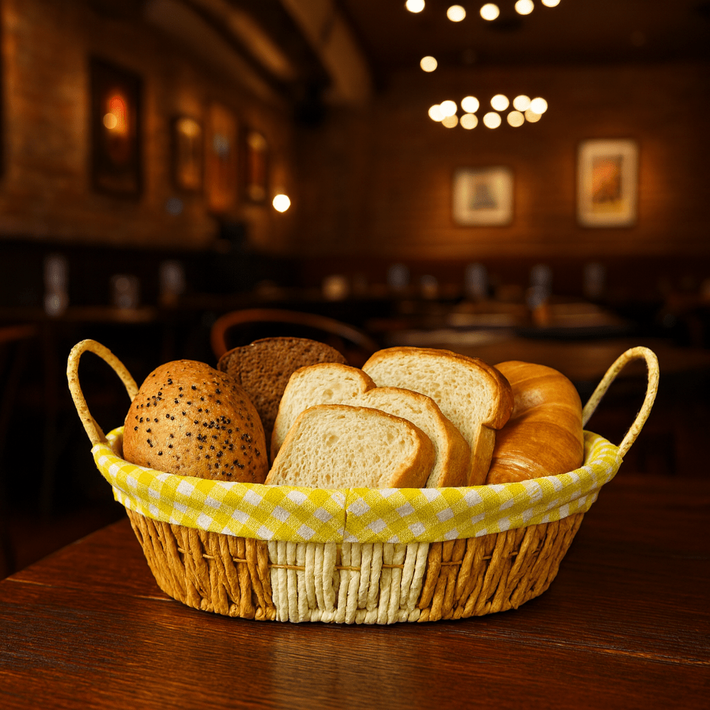 Prime Oval Bread Basket With Fabric