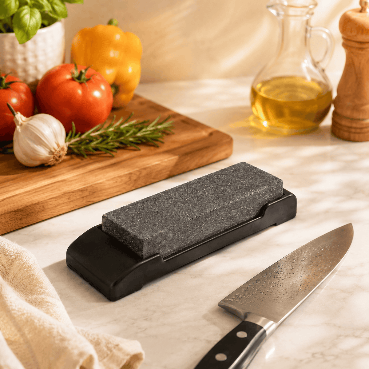 Chef 13*4 CM Stone Black Knife Sharpener Kaka Bawa Sons