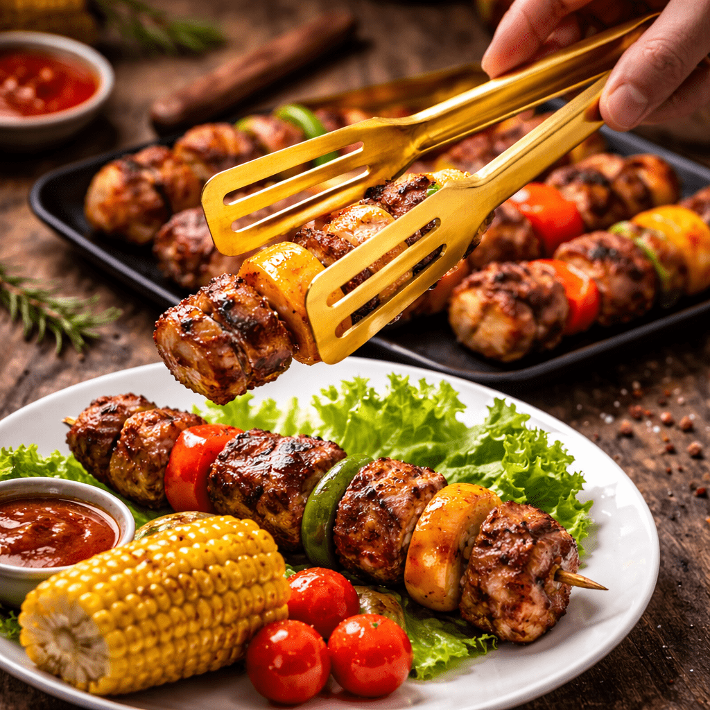 Golden Stainless Steel Tong