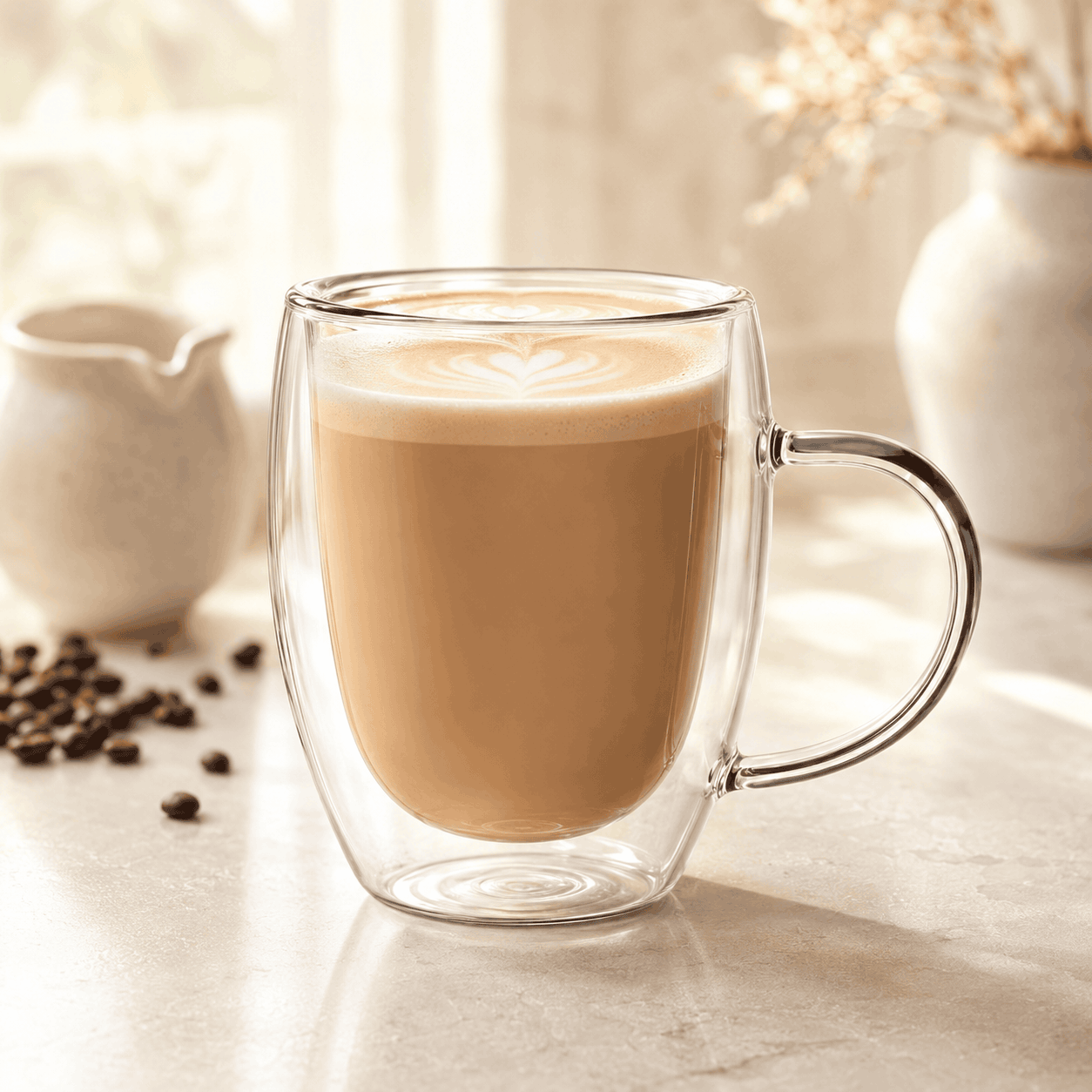 Roper 350 ML Clear Everyday Double Wall Glass Mug Kaka Bawa Sons