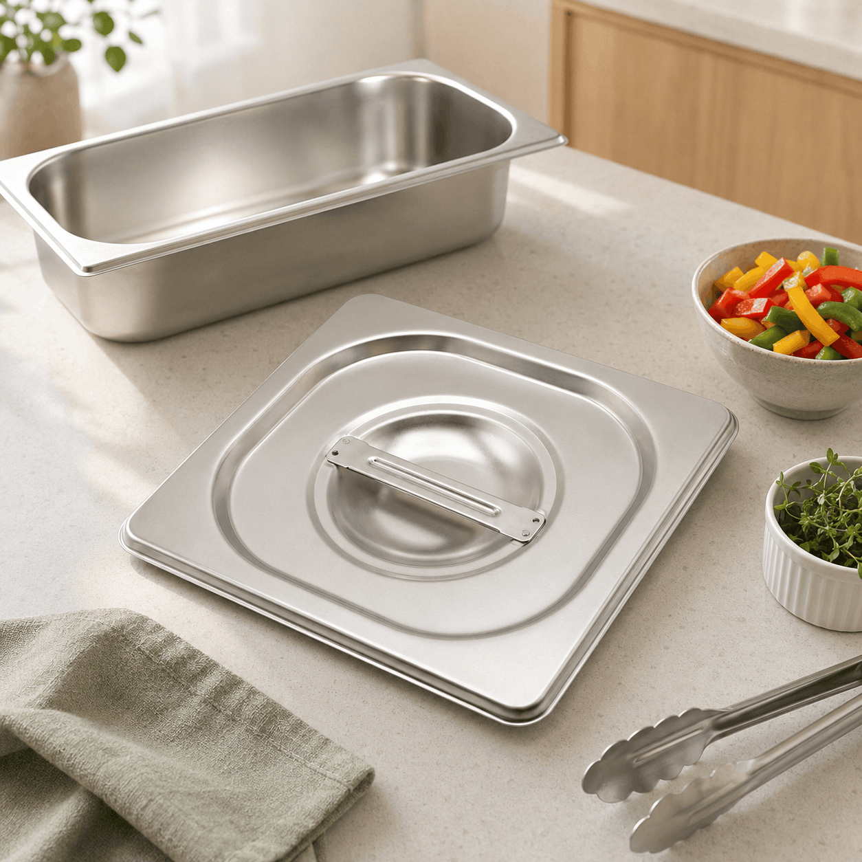 Mart 1/6 Stainless Steel Gastronorm (GN) Food Pans Kaka Bawa Sons