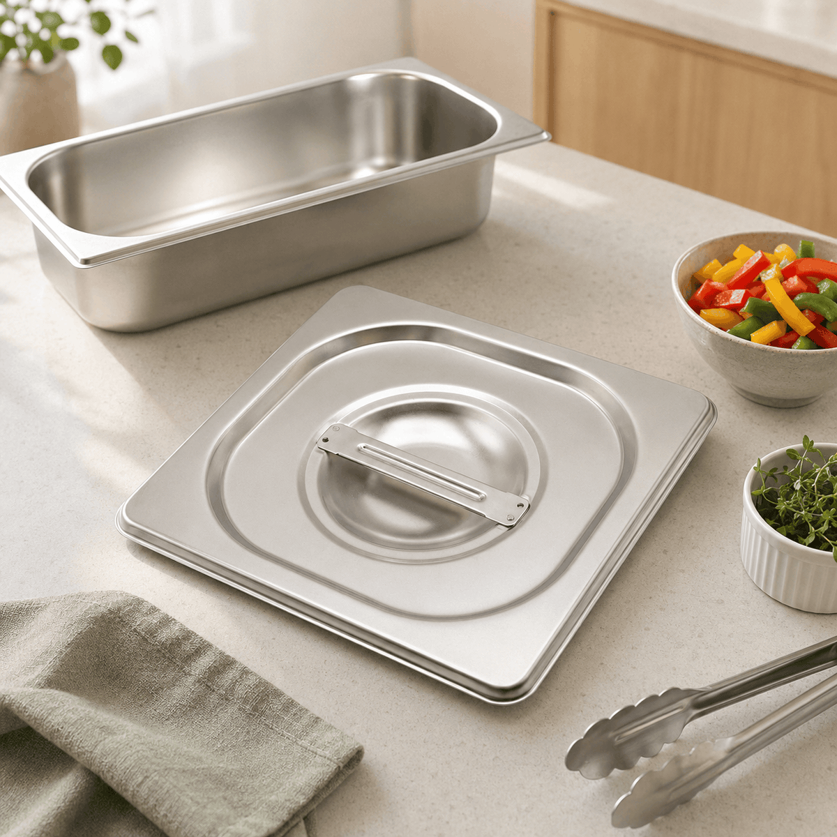Mart 1/6 Stainless Steel Gastronorm (GN) Food Pans Kaka Bawa Sons