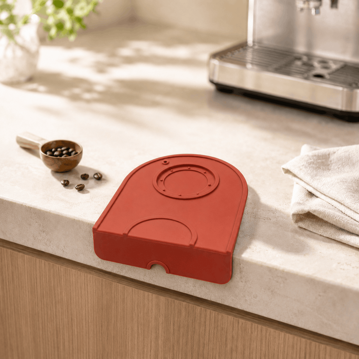 Chef Silicon Red Coffee Tamper Mats Kaka Bawa Sons