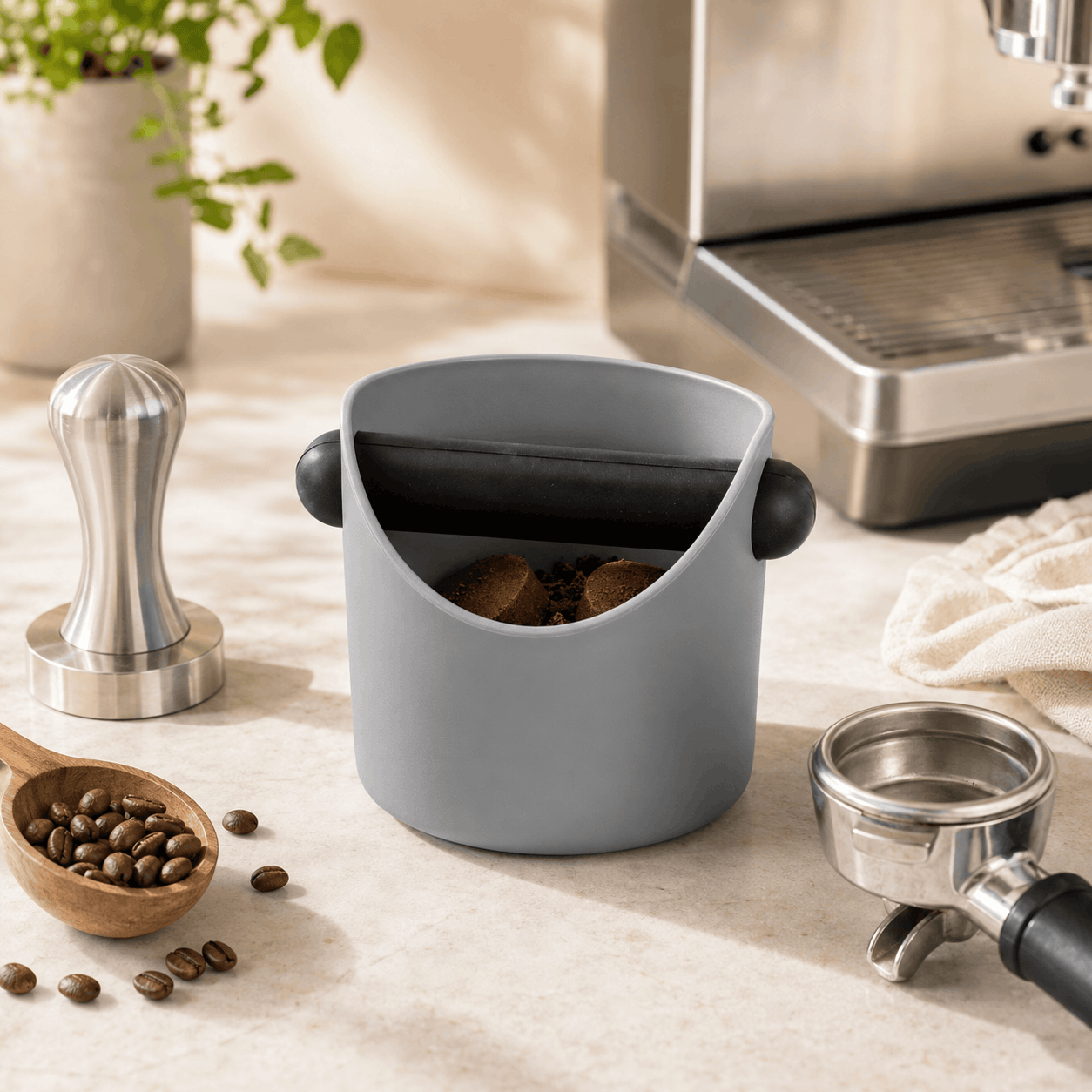Chef 10 * 12 Cm, 14 * 16 Cm Polypropylene Plastic Coffee KnockBox Kaka Bawa Sons