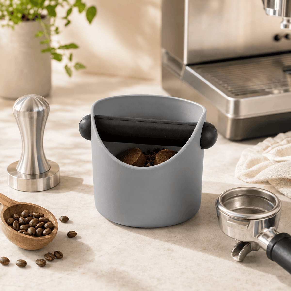 Chef 10 * 12 Cm, 14 * 16 Cm Polypropylene Plastic Coffee KnockBox Kaka Bawa Sons
