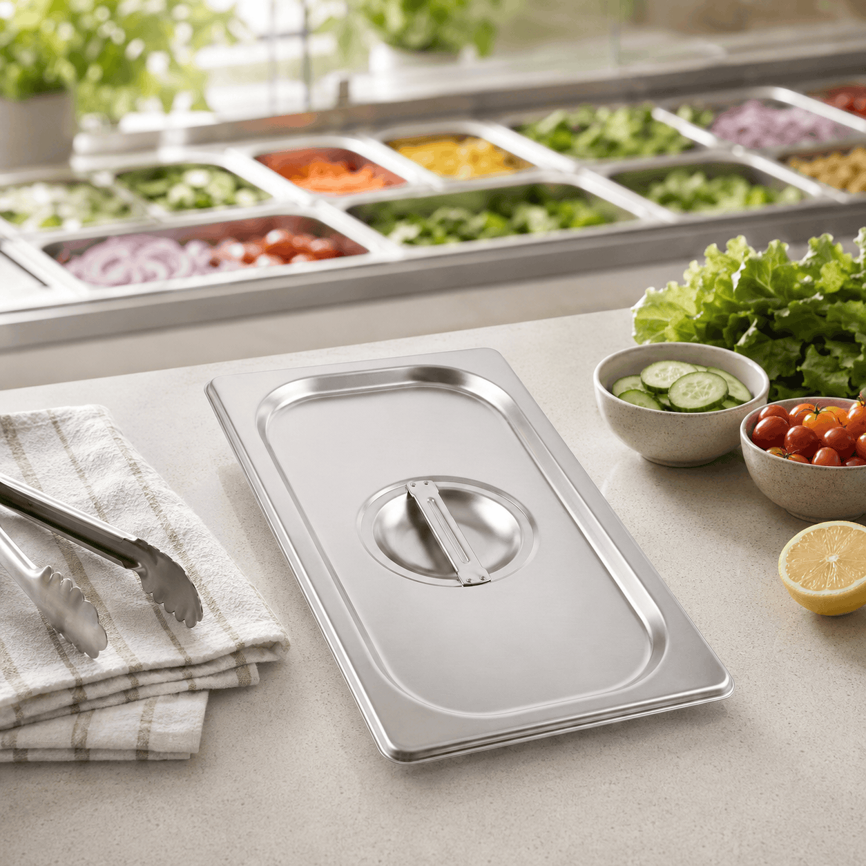 Mart 1/3 Stainless Steel Gastronorm (G.N) Food Pans Kaka Bawa Sons