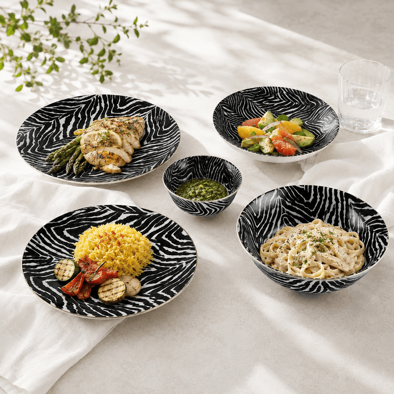 Danny Home 26-Pieces Plate Sets Kaka Bawa Sons