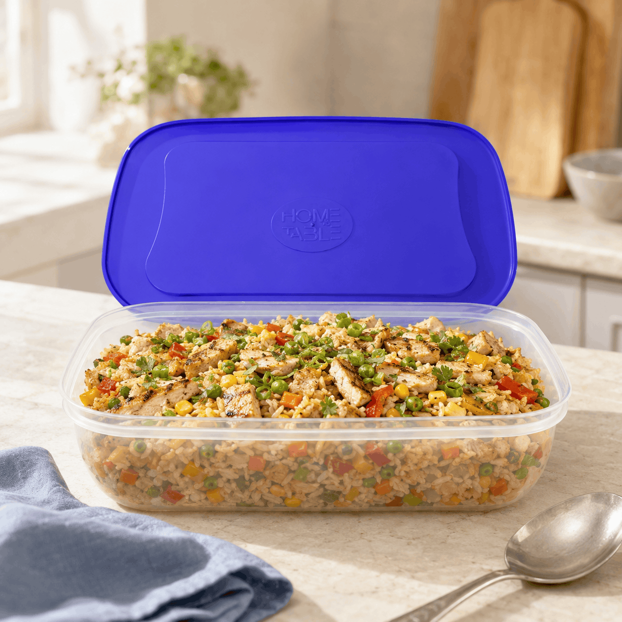 Home Table 3.45-Liter 3.3Kg Plastic Food Containers Kaka Bawa Sons