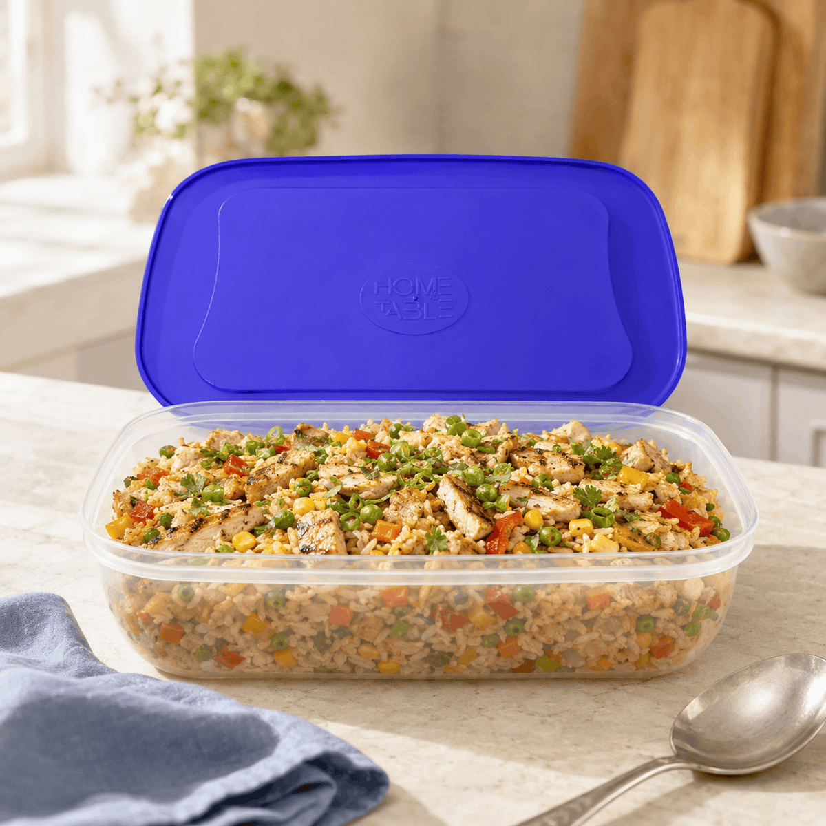 Home Table 3.45-Liter 3.3Kg Plastic Food Containers Kaka Bawa Sons