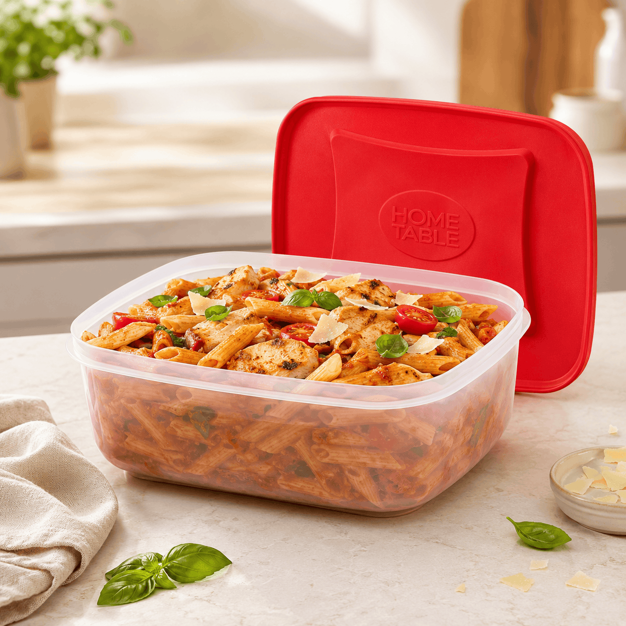 Home Table 2-Liter 1.9Kg Plastic Food Containera Kaka Bawa Sons