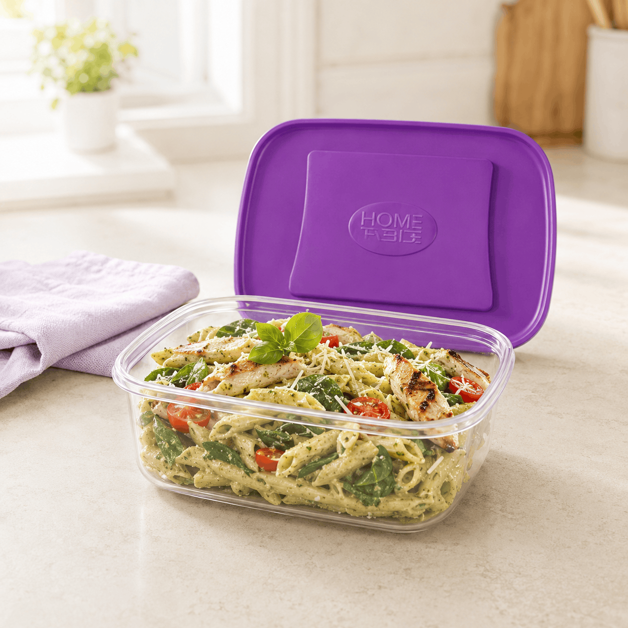 Home Table 1.2-Liter 1.1Kg Plastic Food Containers Kaka Bawa Sons