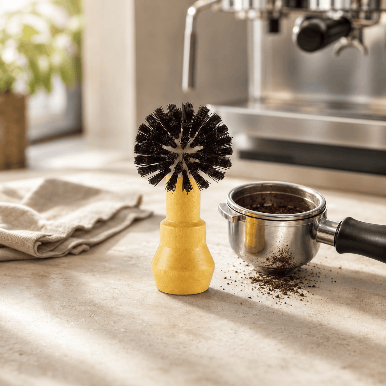 Mart Porta Filter Brush With Wooden Handle Kaka Bawa Sons