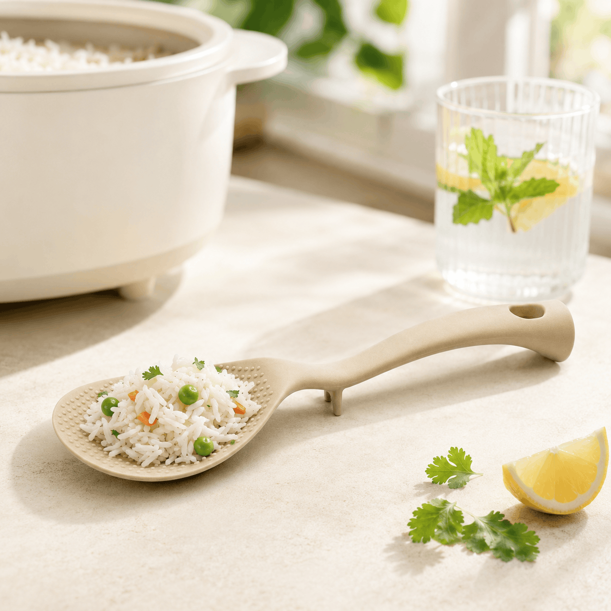 Aitos Silicon Rest Rice Spoons Kaka Bawa Sons