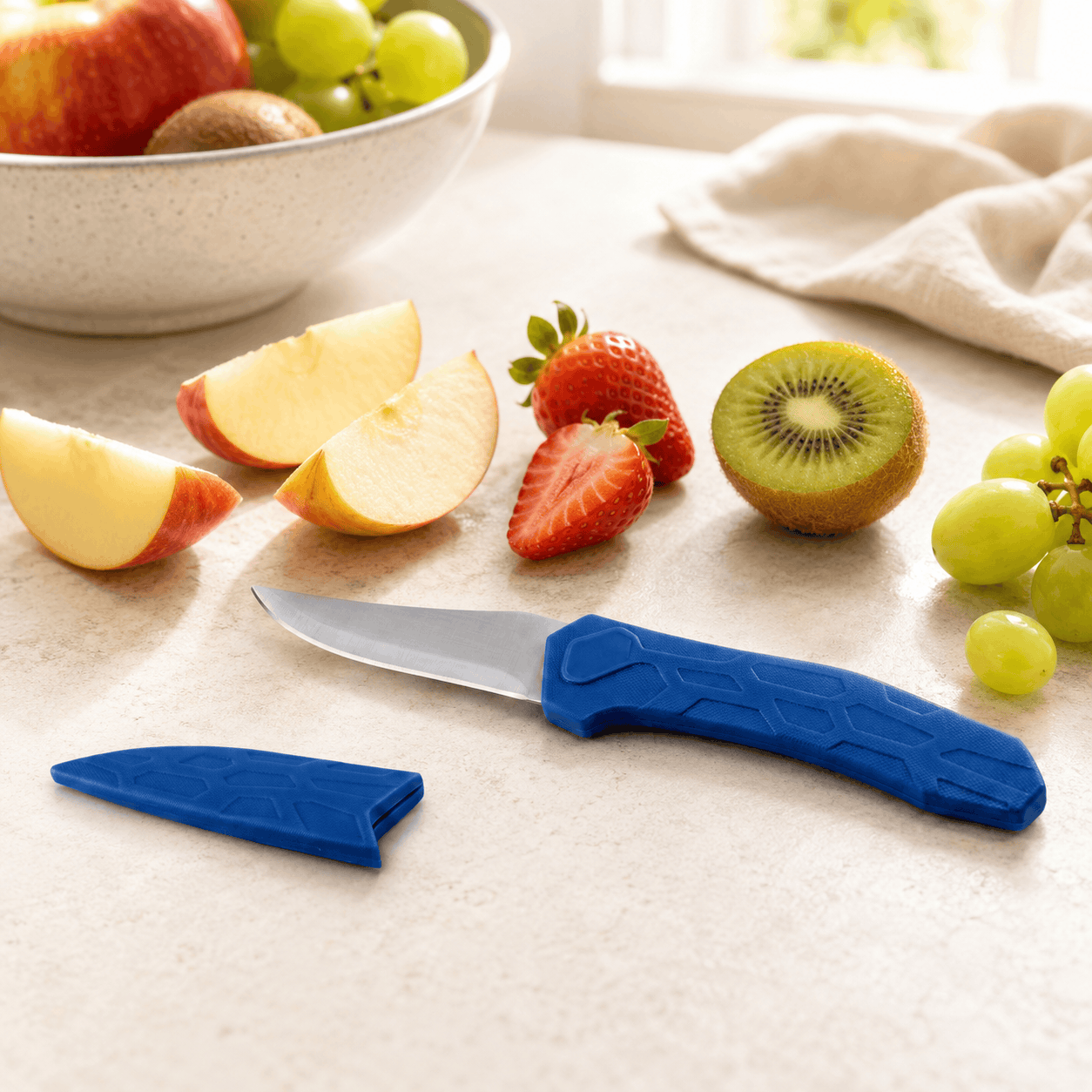Aitos Stainless Steel Knife With Silicon Protective Cover Kaka Bawa Sons
