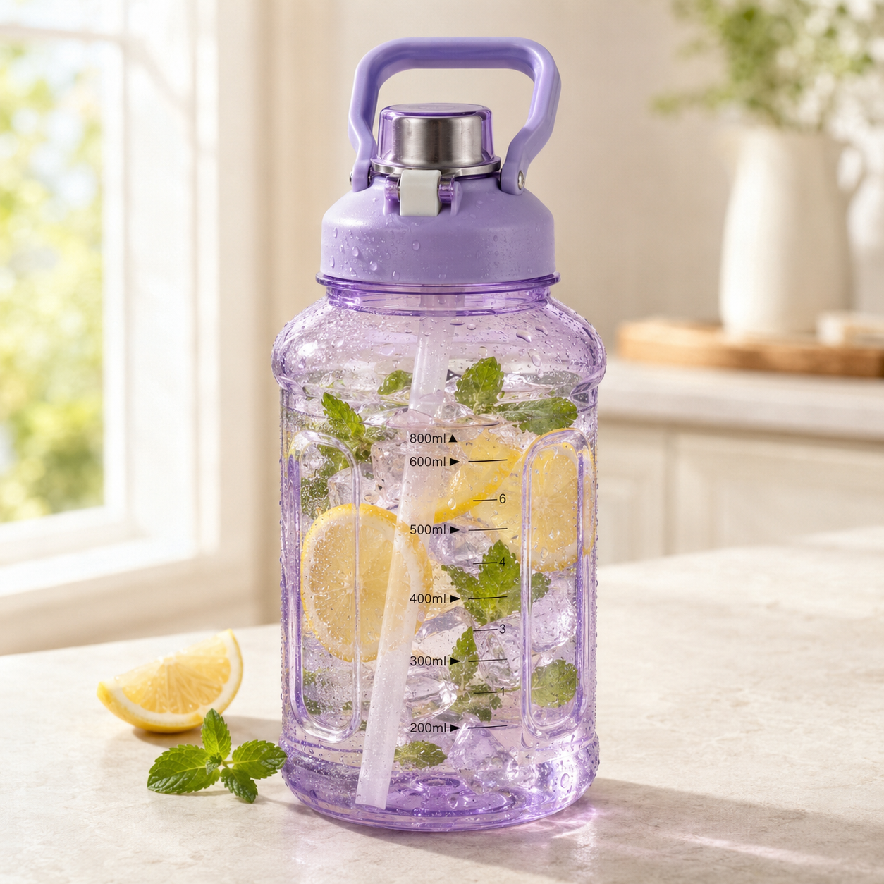 Cille 880 ML Plastic Water Bottles