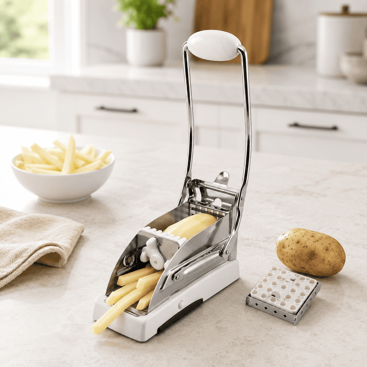 Anyware Stainless Steel Potato Cutter Kaka Bawa Sons